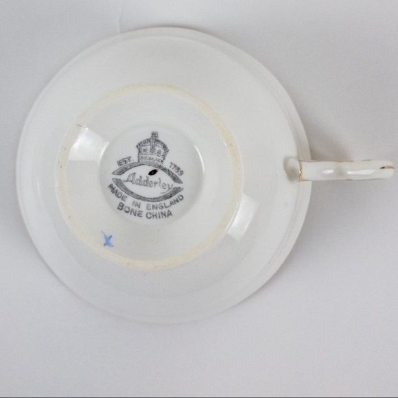 Rare Adderley Bone China Tea Cup made in England - Picture 7 of 9